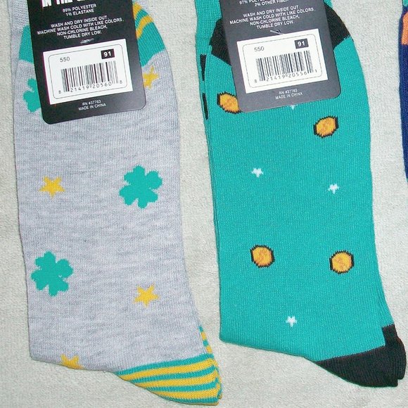 4 Pair St. Paddys Day Beer Pong Make It Rain Irish Theme Novelty Socks - Picture 6 of 6